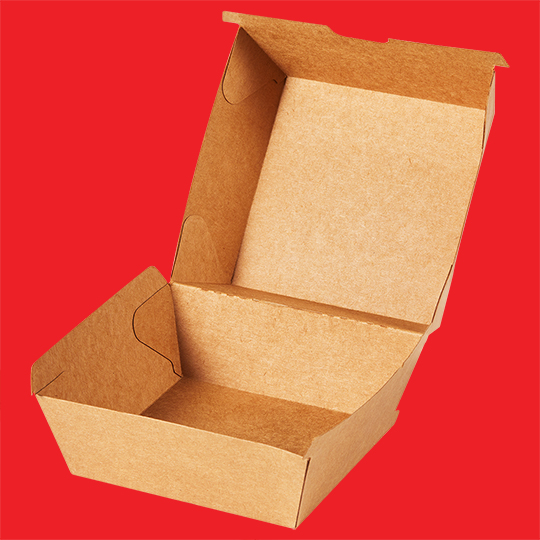 Paper burger box kraft