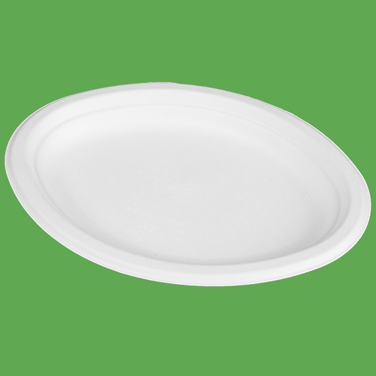 Bagasse Plate oval 10x7.5"