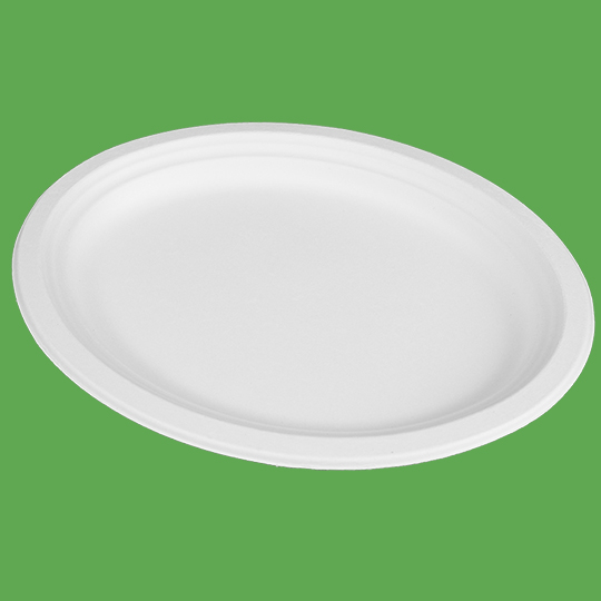 Bagasse Plate oval 12x10"