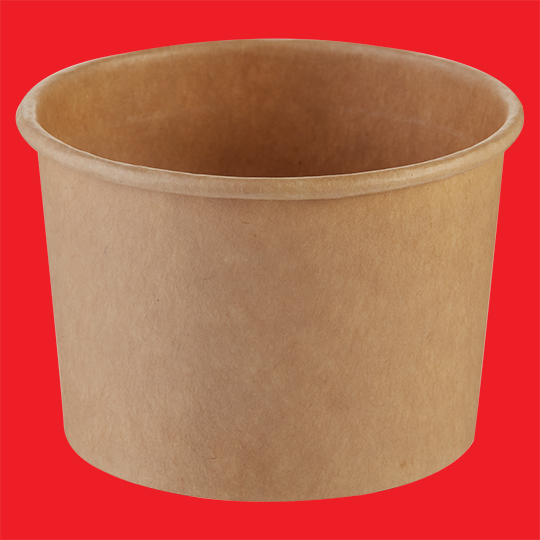 Paper Deli cup 4oz 120/160ml kraft
